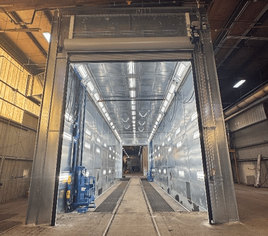 Custom Industrial Downdraft Paint Booth