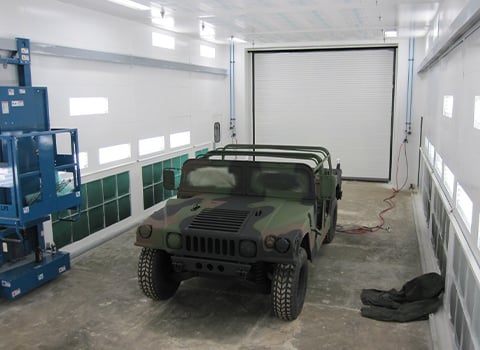The Best Paint Booth Types for Defense Manufacturing