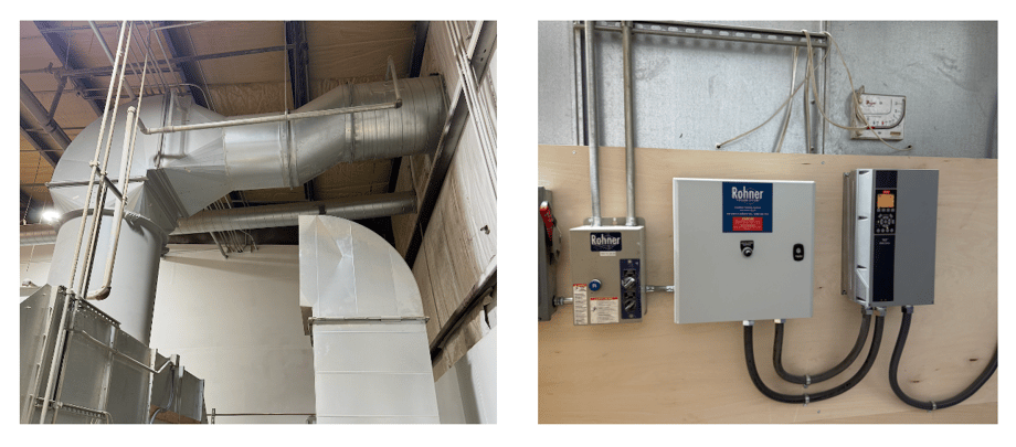 Exhaust and Controls Integration for Cabinet Manufacturing