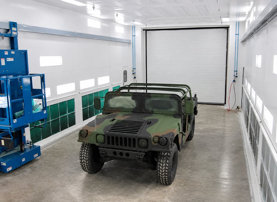 The Best Paint Booth Types for Defense Manufacturing