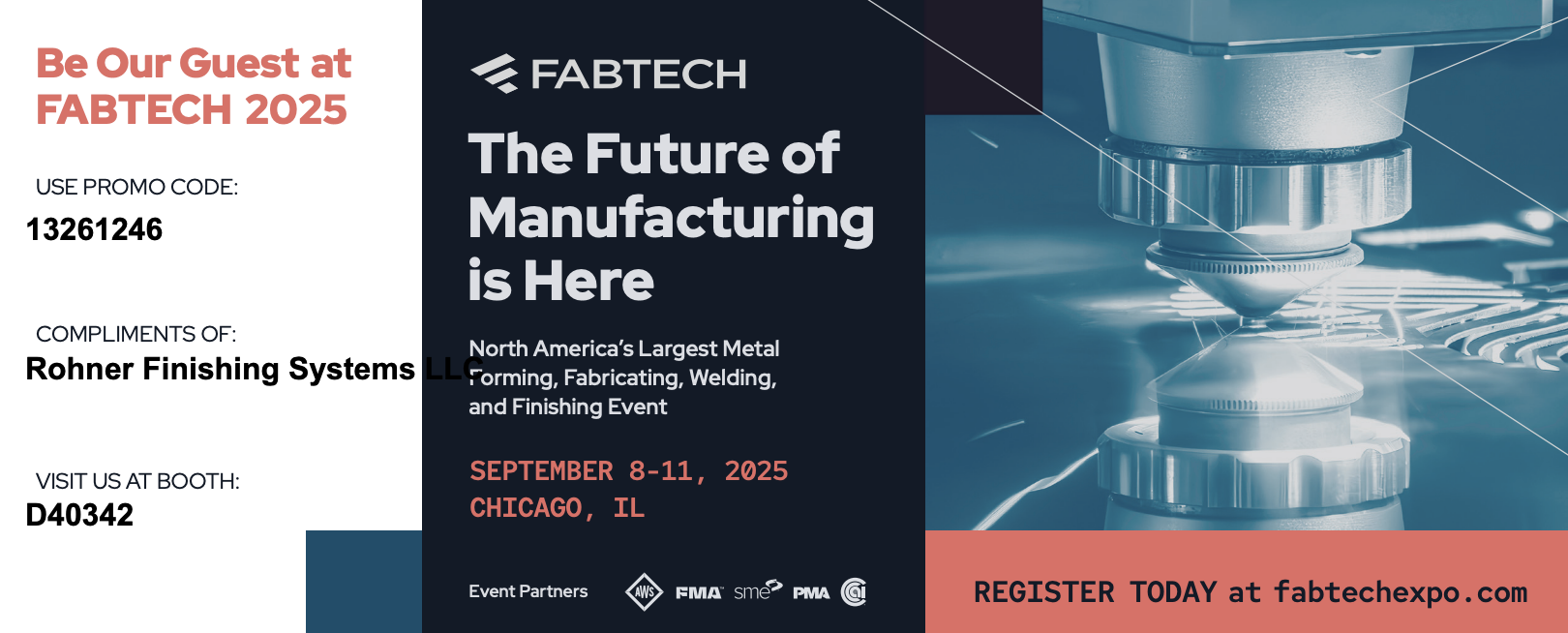 FABTECH 2025 guest ticket