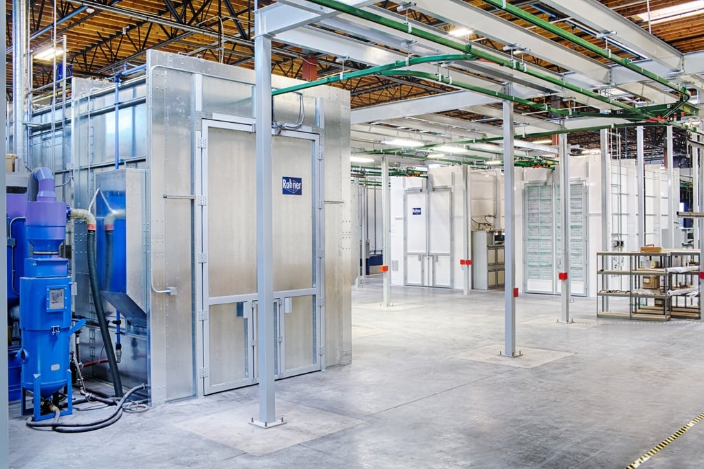Customized Blast Booths and Rooms for Industrial Finishing Rohner