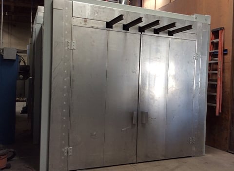 4x4x8 Electric Batch Powder Coating Oven