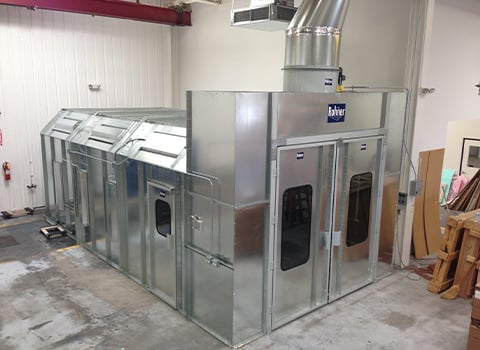 Cross Draft Spray Booth