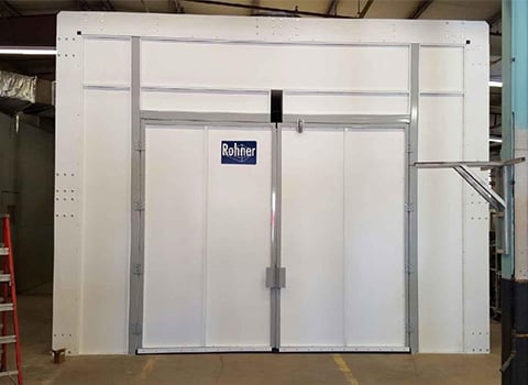 Cross Draft Spray Booth