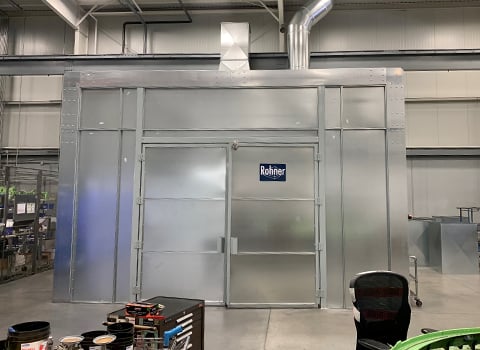 Cross Draft Spray Booth