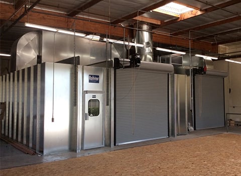 Cross Draft Spray Booth