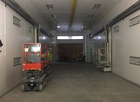 Cross Draft Spray Booth