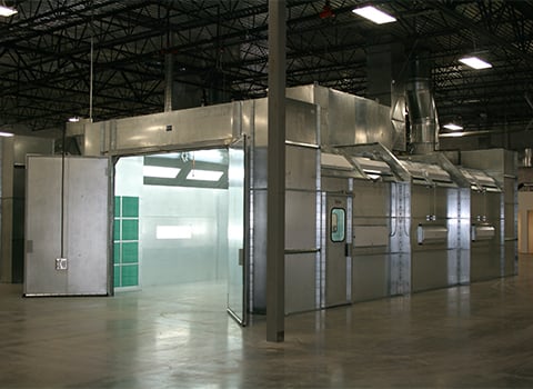 Cross Draft Spray Booth