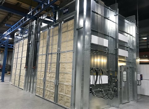 cross draft spray booth