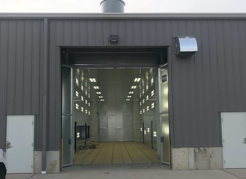 Cross Draft Spray Booth