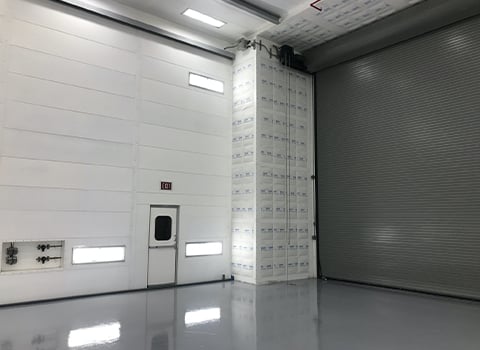 cross draft spray booth