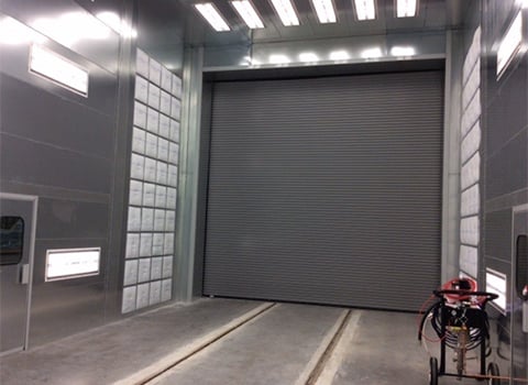 Cross Draft Spray Booth